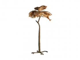 Feather floor lamp