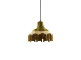 Green fringe ceiling lamp 40 cm