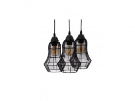 Trio black ceiling lamp