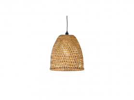 Braided rattan S ceiling lamp