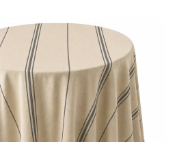 Formentera tablecloth with black stripes