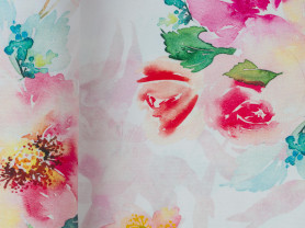 Watercolor flowers tablecloth
