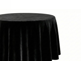 Mantel de terciopelo negro