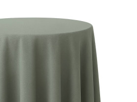 Gray green tablecloth