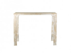 White high stripped table