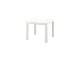 White side table 55 x 55 cm