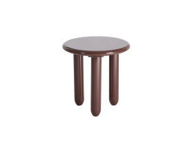 Mesa auxiliar granate 50 cm ø