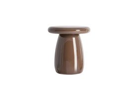 Meres brown lacquered side table