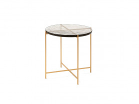 Golden cross side table