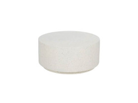 Mesa de centro blanca magnesio 90 cm ø