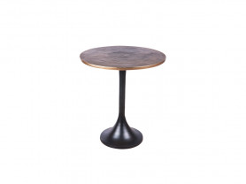 Old gold round coffee table 48cm