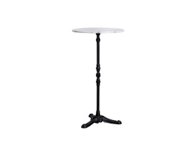 Mesa cóctel París metal y mármol 60 cm ø