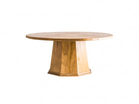 Mesa Boston redonda de madera 180 cm