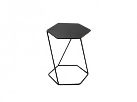 Black hexagonal table
