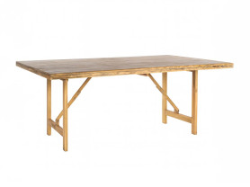 Romantic oak pickled wood table