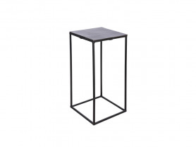 Black square side table 74 cm