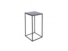 Black square side table 64 cm
