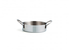 Mini stainless steel saucepan 2 handles 10 cm 3h