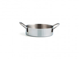 Mini cacerola inox 2 asas 10 cm 3h