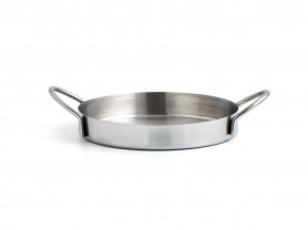Mini stainless steel saucepan with 2 handles 12 cm x 2h