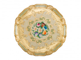 Baroque flowers presentation plate