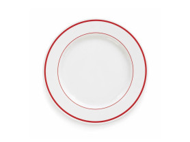 Plato Bistrot filo rojo 27 cm