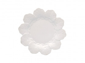 Plato Geráneo blanco 27,5 cm