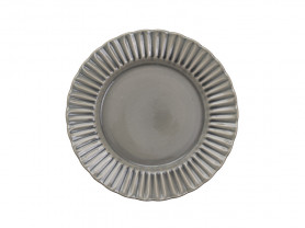 Plato craquelado gris 28 cm