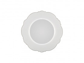 Ginvra deep platinum edged plate 23 cm