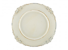 Cream Italian presentation plate