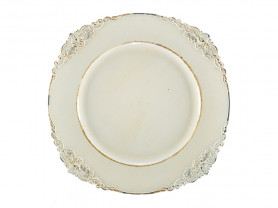 Cream Italian presentation plate