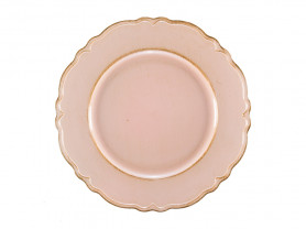 Pink Italian presentation plate