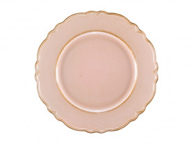 Pink Italian presentation plate