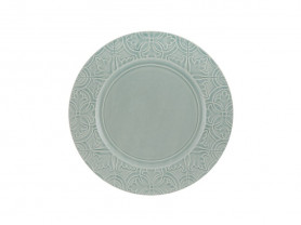 Rua nova turquoise carving plate 28 cm