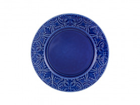 Plato trinchante Rua nova azul 28 cm