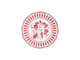 Napoles Rouge plate 21 cm