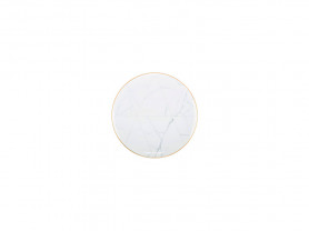 Gold edged marble plate 16 cm