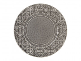 Plato Adoquines gris 34 cm