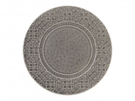 Rua nova gray plate 34 cm