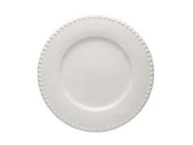 White fantasy charger plate