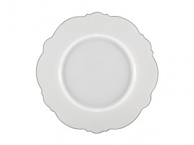 Ginvra platinum rim presentation plate