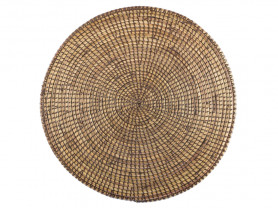 Chocolate wicker presentation plate 39cm