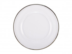 Transparent silver filo presentation plate