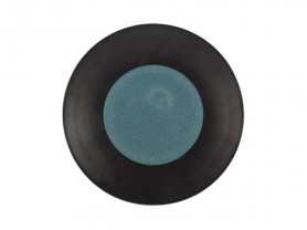 Blue dot plate 27.5 cm