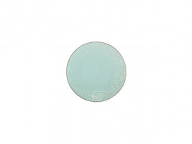 Rustic turquoise plate 20 cm