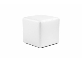 Square white pouf