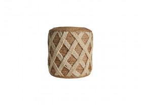 Elgin beige pouf