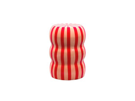 Lux rouge Linea pouf