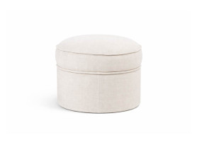 Linen pouf