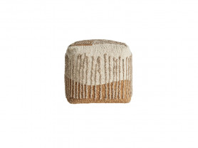 Mittet pouf vertical stripes